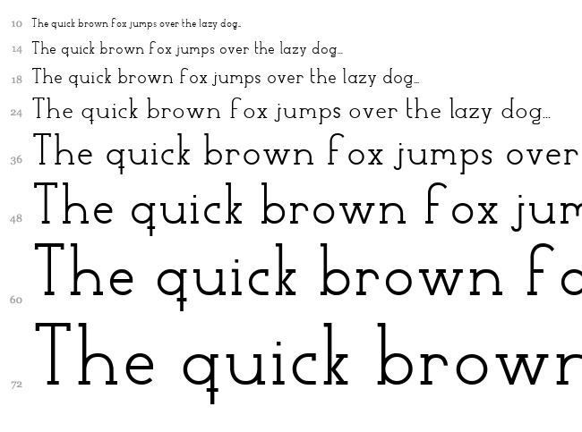 Factory LJDS font waterfall